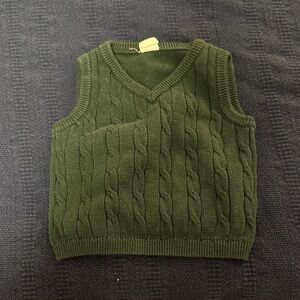 H&M Dark Green Knit Sweater Vest